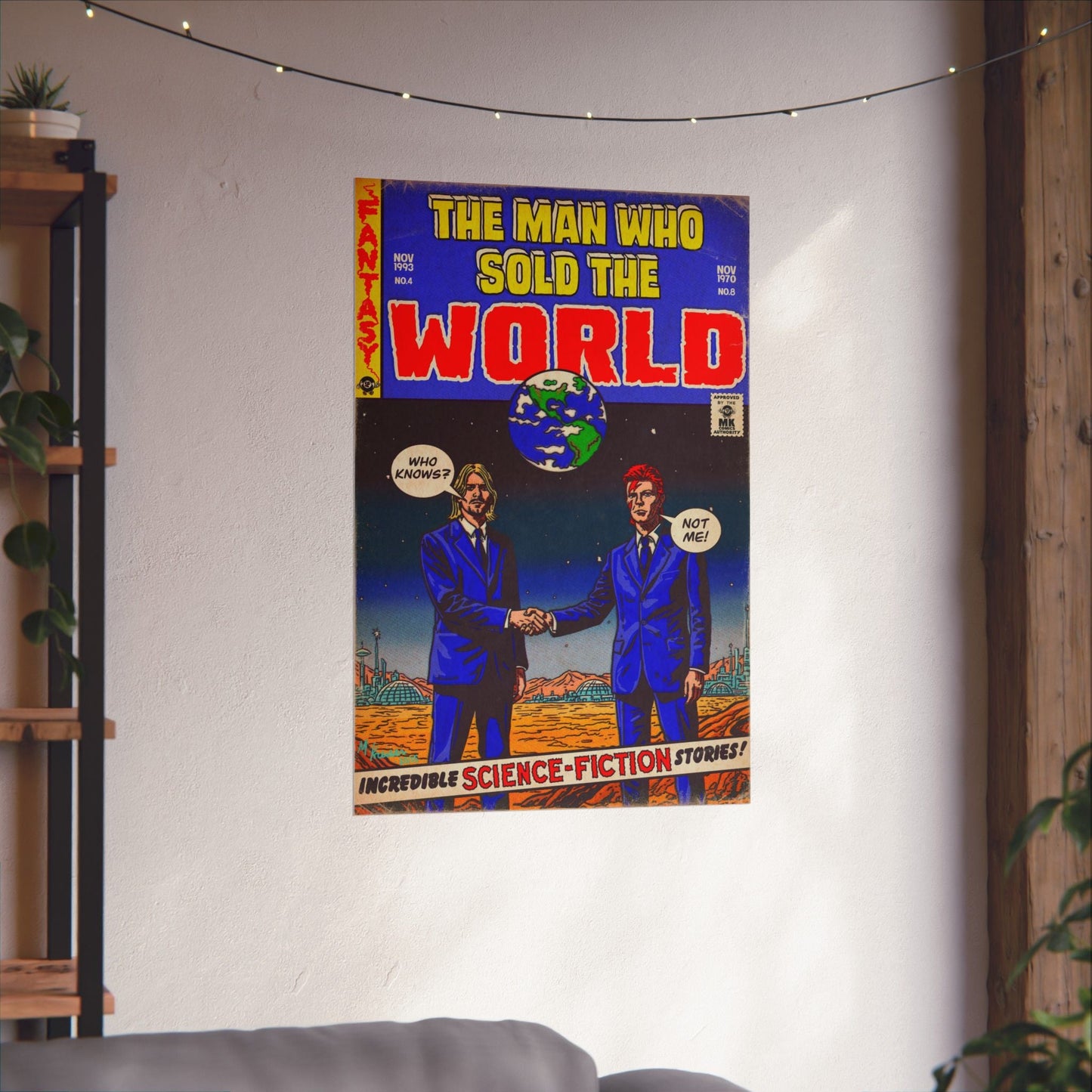 The Man Who Sold The World - Bowie & Cobain - Vertical Matte Posters