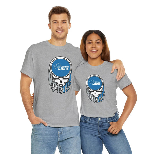 Detroit Lions Grateful Dead Dripping Stealie T-Shirt NFL
