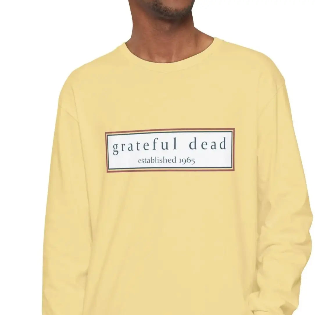 Grateful Dead Dancing Bear Garment-dyed Long Sleeve T-Shirt