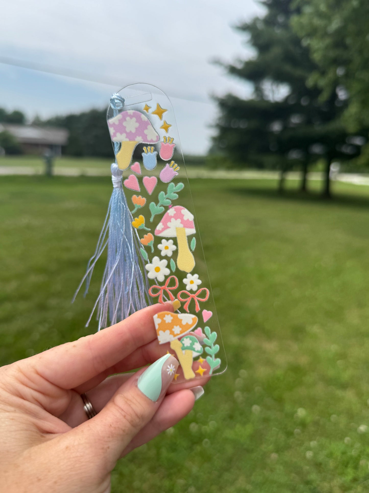 Acrylic Vibrant Bookmark Durable Bookmark Sawdust and Cedar