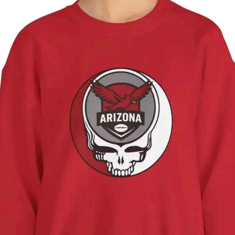 Gridiron Collection Arizona Cardinals Grateful Dead Stealie Crewneck Sweatshirt