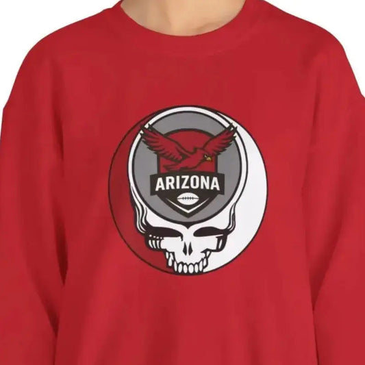 Gridiron Collection Arizona Cardinals Grateful Dead Stealie Crewneck Sweatshirt