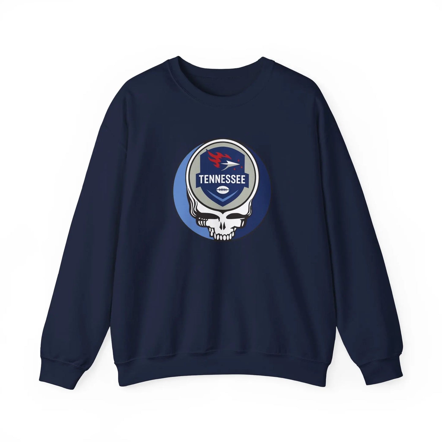 Tennessee Titans Grateful Dead Stealie Crewneck Sweatshirt NFL The Gridiron Collection