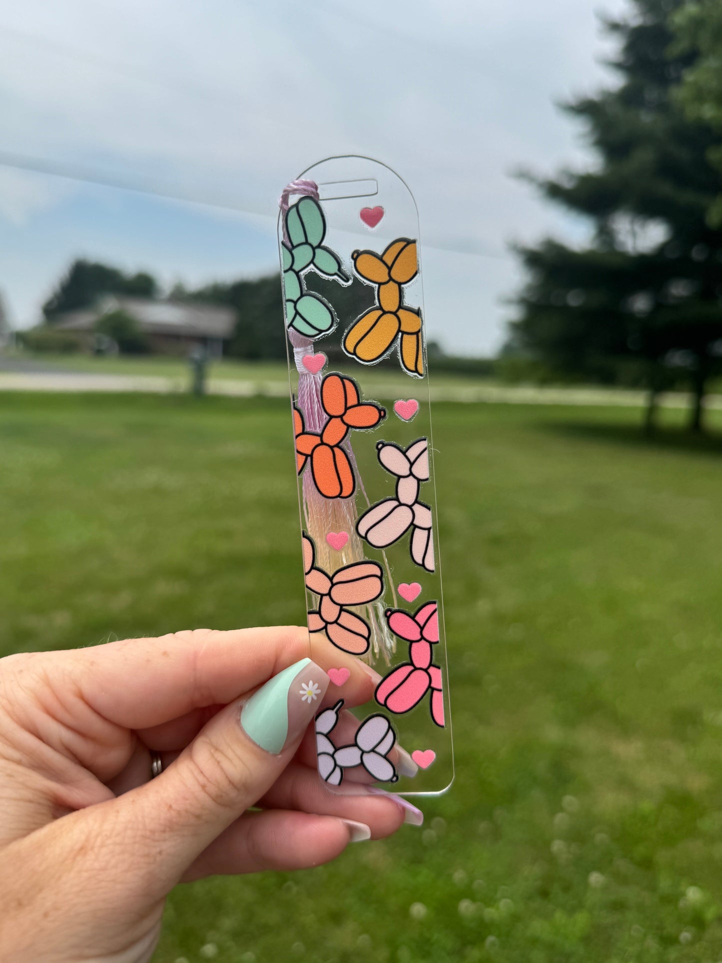 Acrylic Vibrant Bookmark Durable Bookmark Sawdust and Cedar