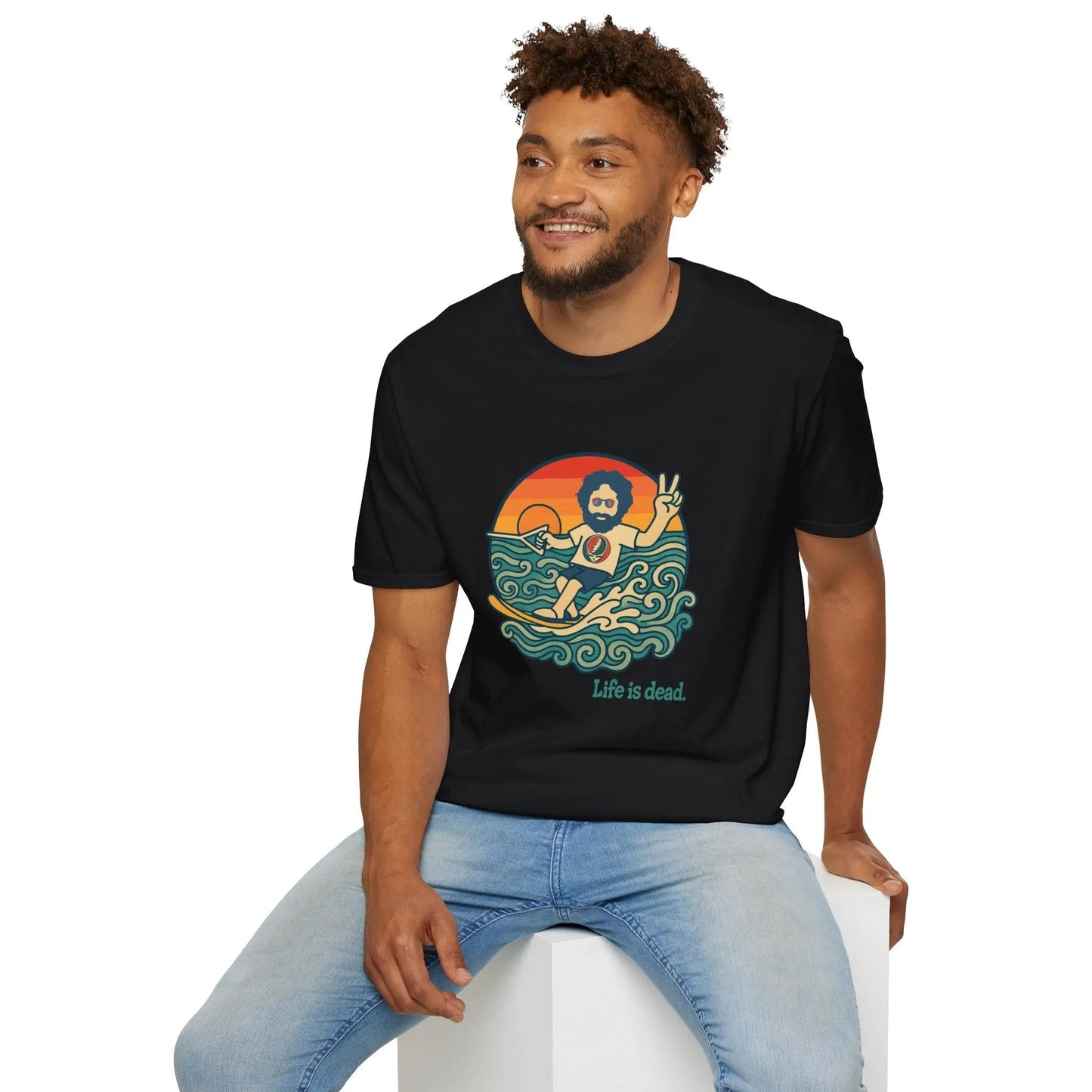 Life is Dead Jerry's Ridin' The Wake T-Shirt Grateful Dead