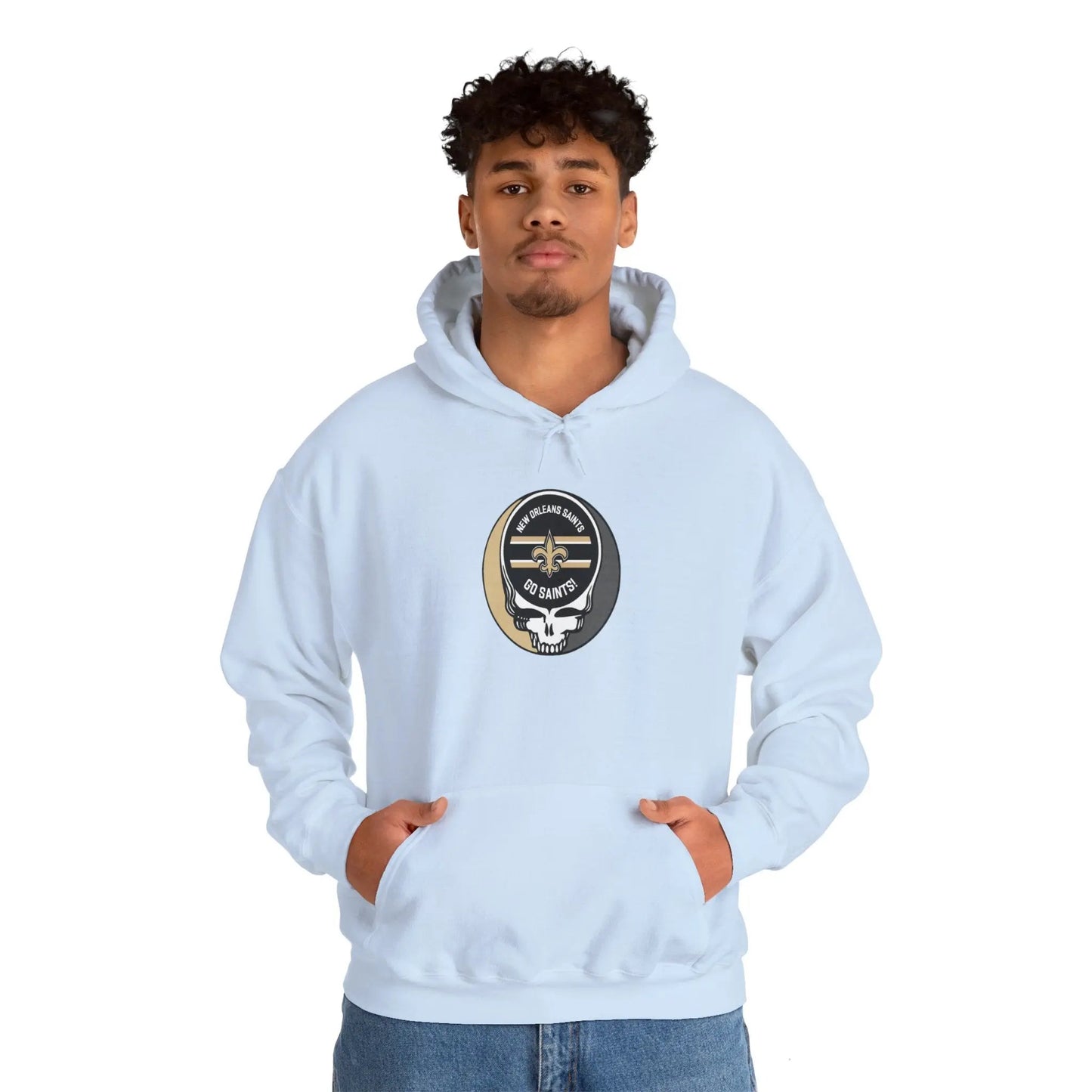 New Orleans Saints Grateful Dead Hooded Sweatshirt The Gridiron Collection