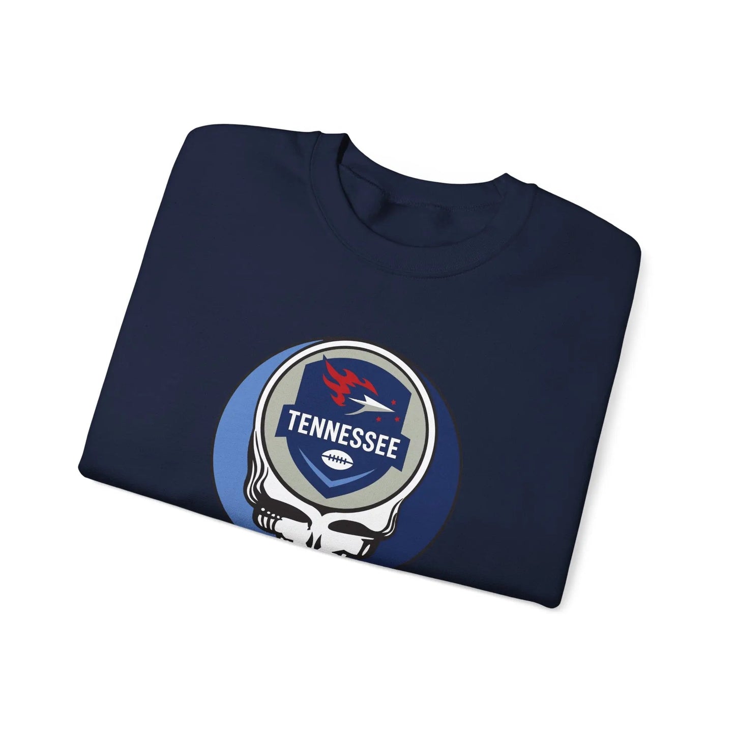 Tennessee Titans Grateful Dead Stealie Crewneck Sweatshirt NFL The Gridiron Collection