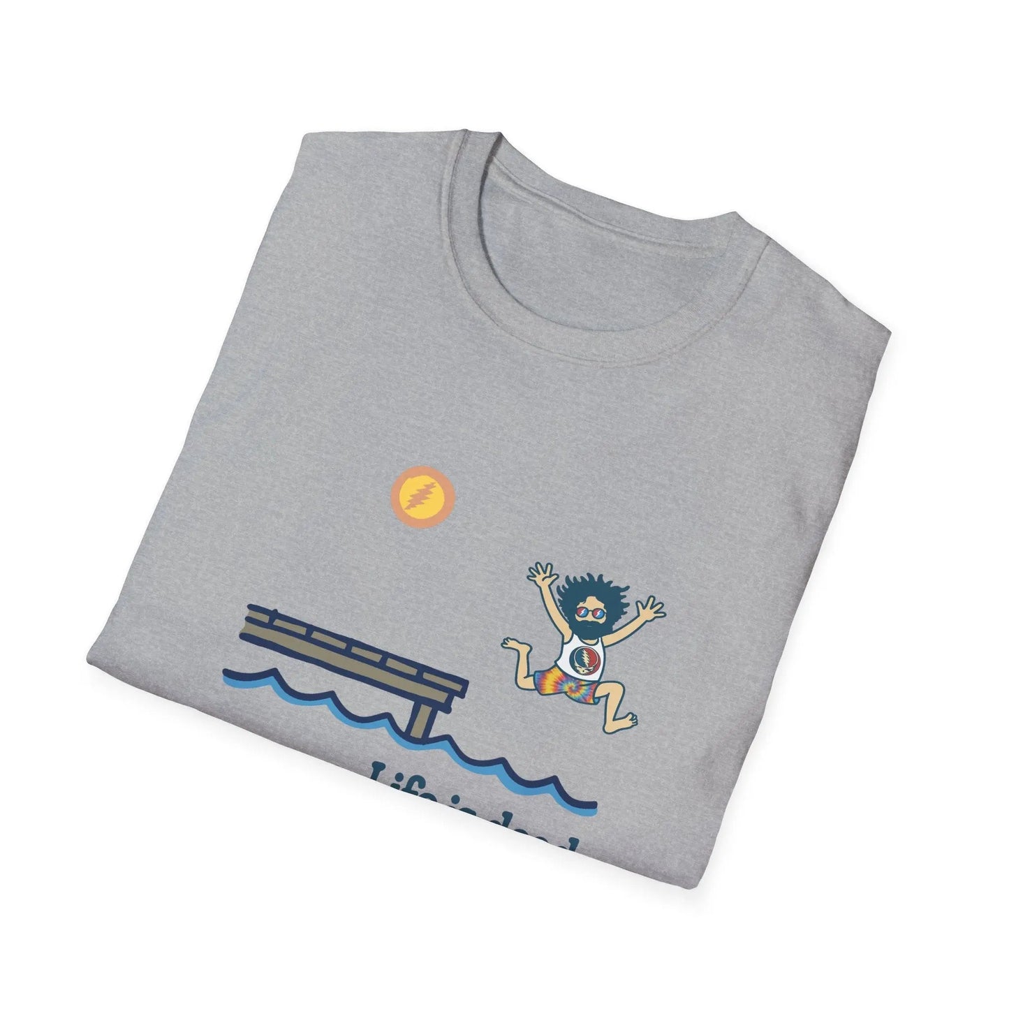 Life is Dead Jerry's Playin' At the Lake Unisex T-Shirt Grateful Dead