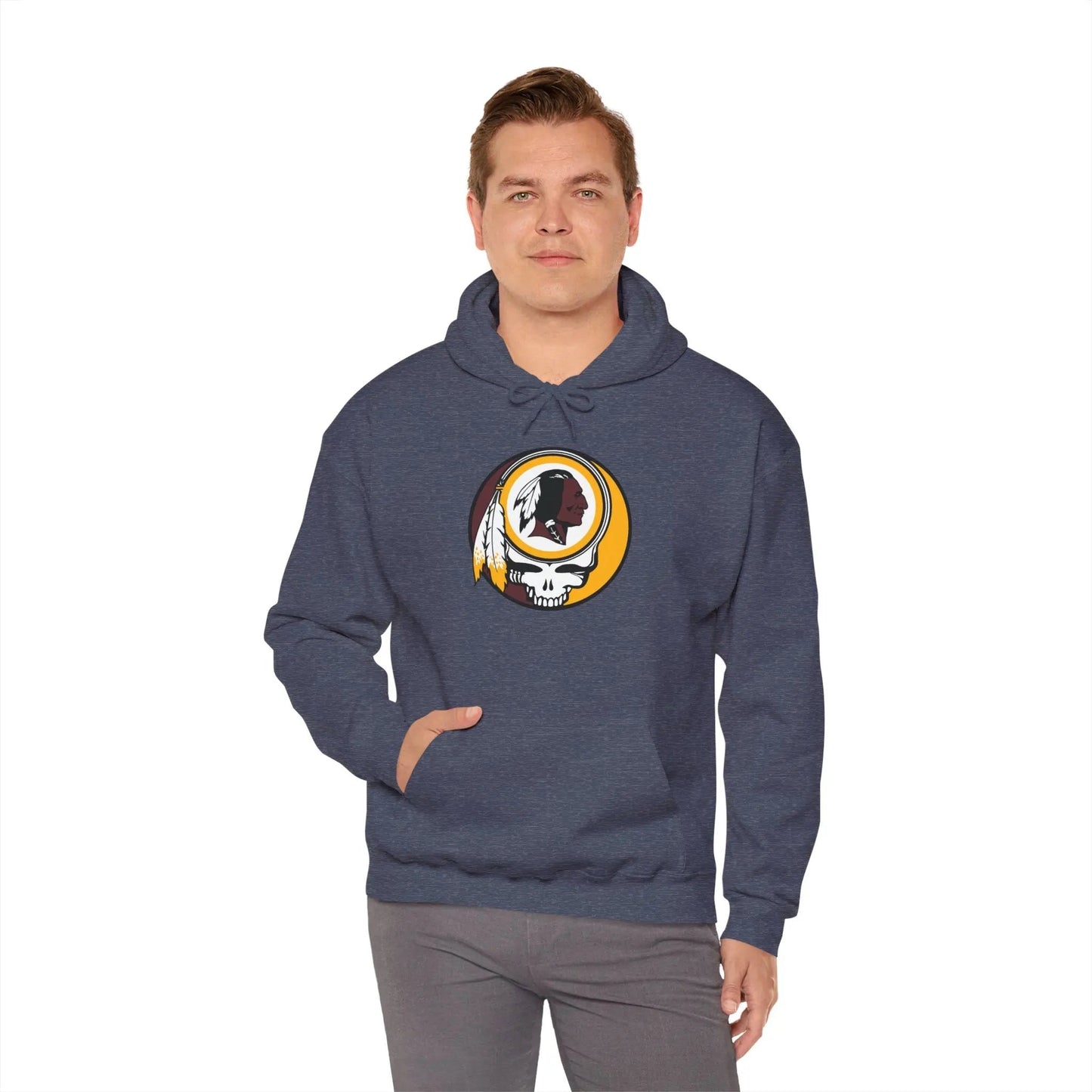 Classic Washington Redskins Stealie Hooded Sweatshirt NFL Fan Apparel