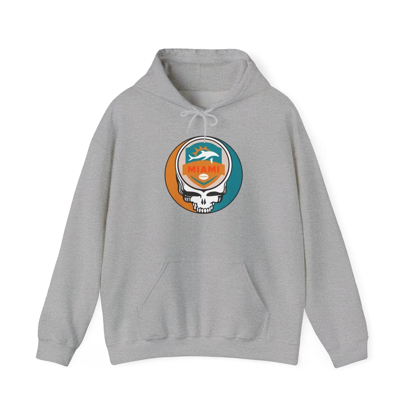 Miami Dolphins Stealie Grateful Dead Hooded Sweatshirt NFL The Gridiron Collection