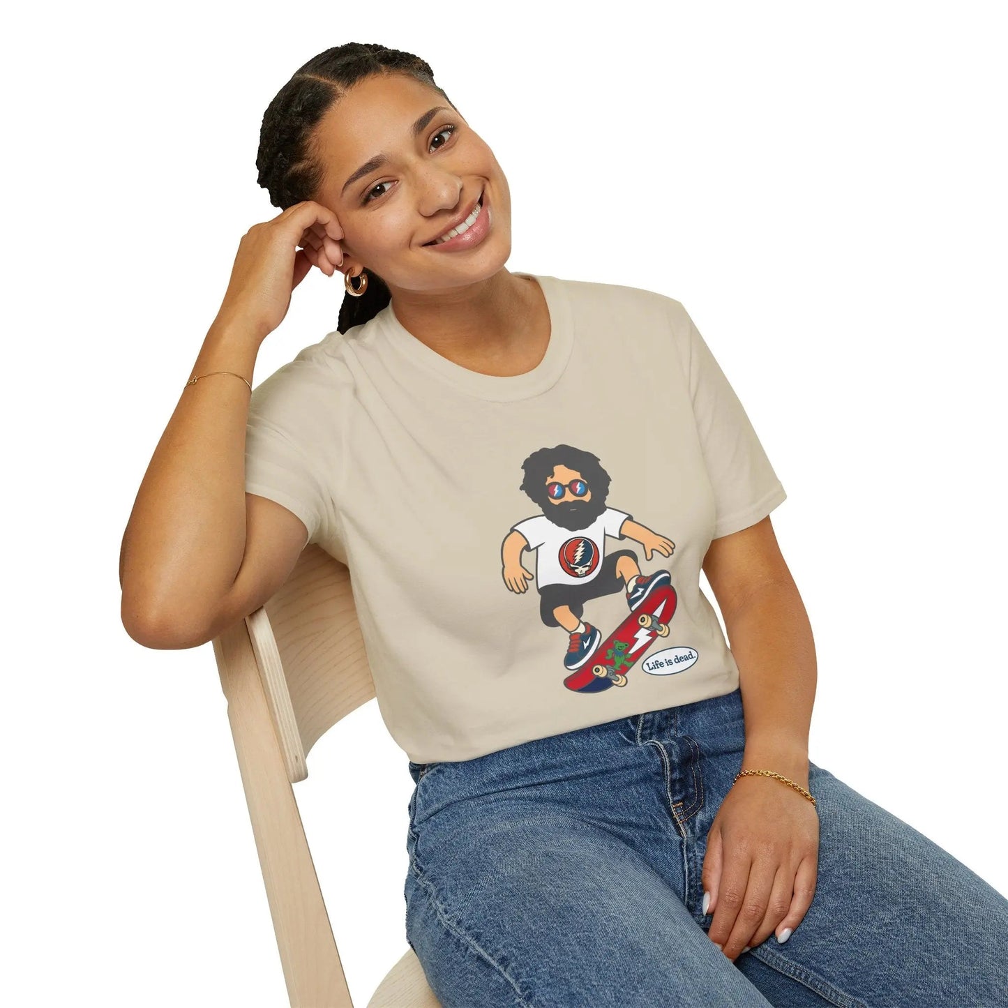 Life is Dead Ultra-Soft T-Shirt Jerry's Shreddin' Grateful Dead