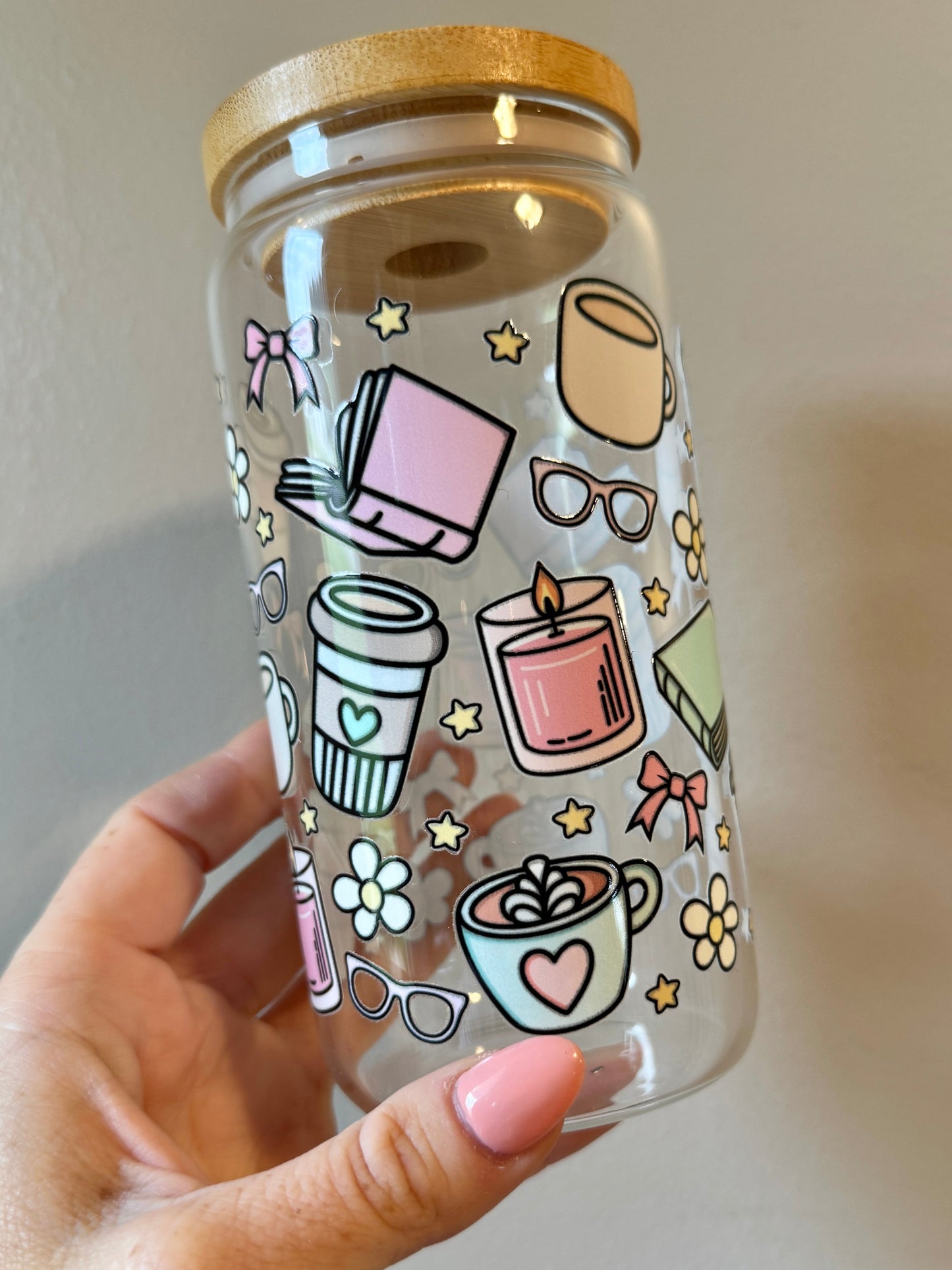 Cozy Reader Soft Pastels and Candles for Dreamy Moments