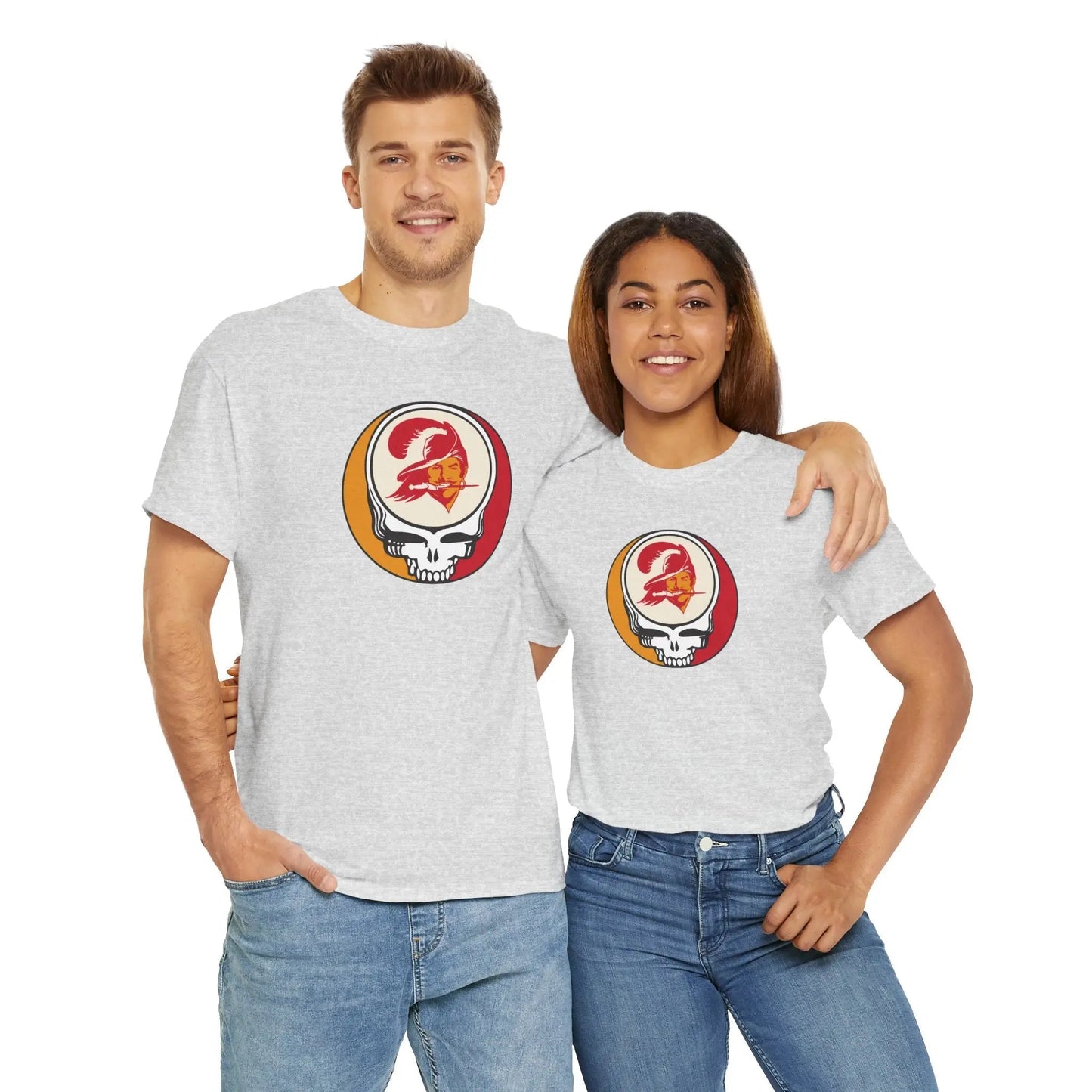 Tampa Bay Bucaneers Grateful Dead Steal Your Face T-Shirt The Gridiron Collection