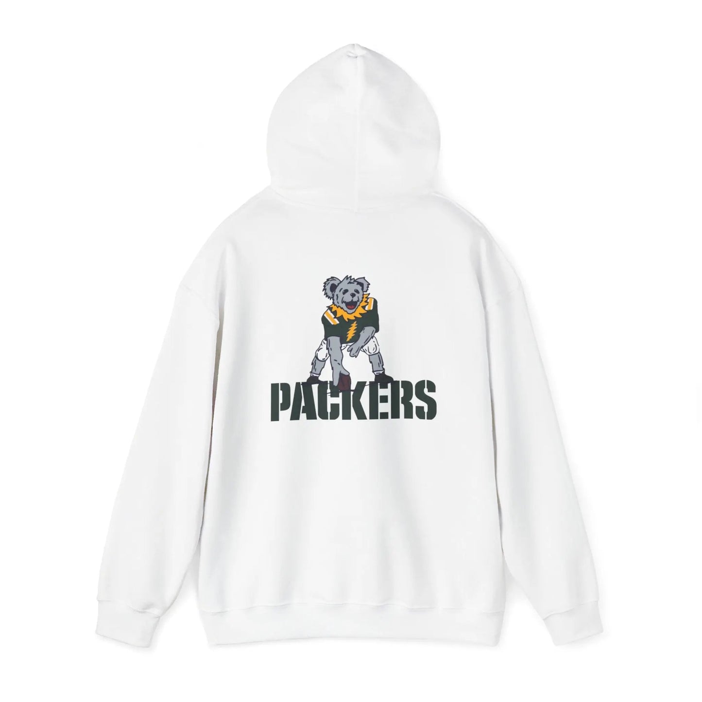 Green Bay Packers Dancing Bear Unisex Hoodie Two-Sided The Gridiron Collection