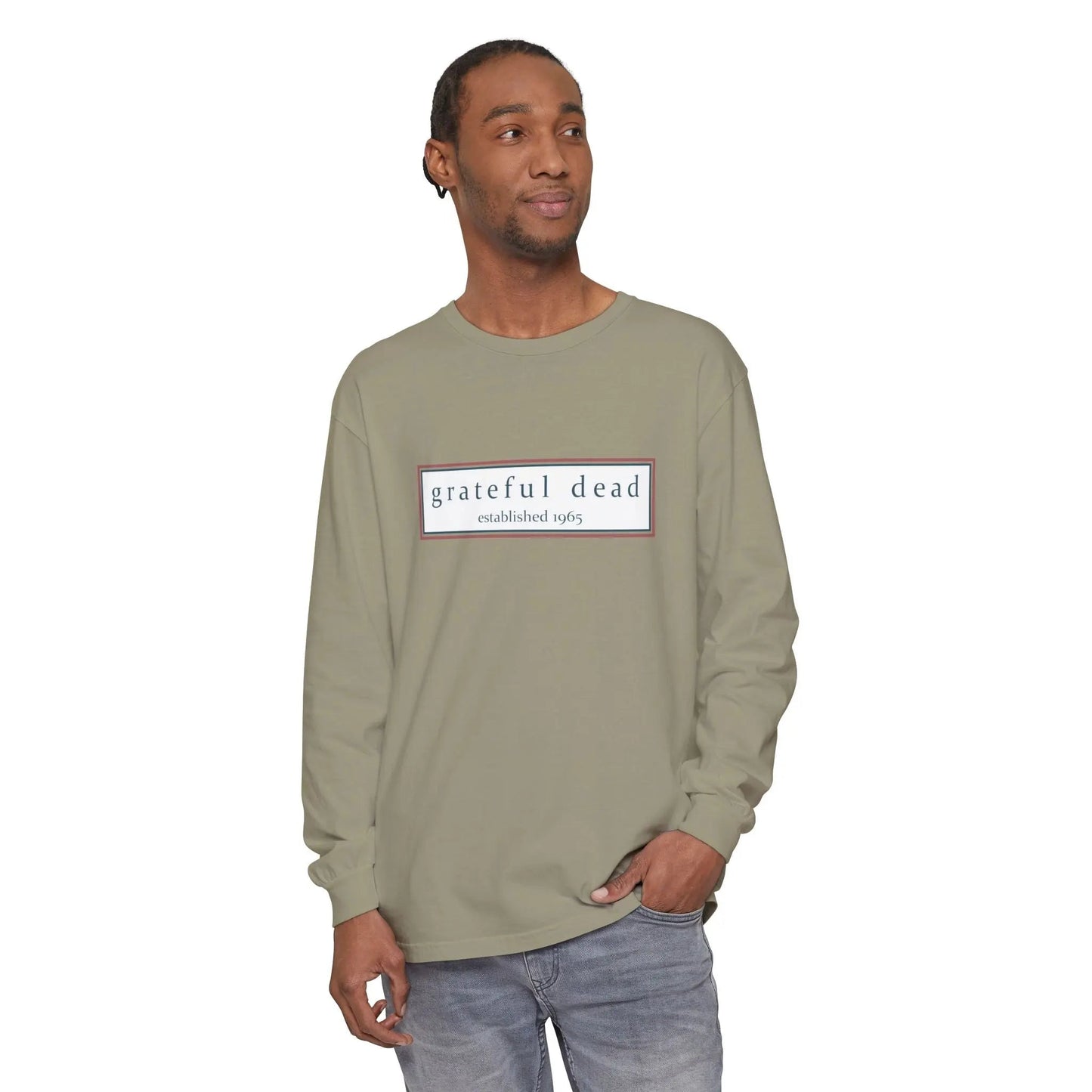 Grateful Dead Dancing Bear Garment-dyed Long Sleeve T-Shirt