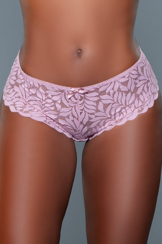 Leaf Pattern Lace Mid-Rise Hipster Panties 3 Pack Livvy