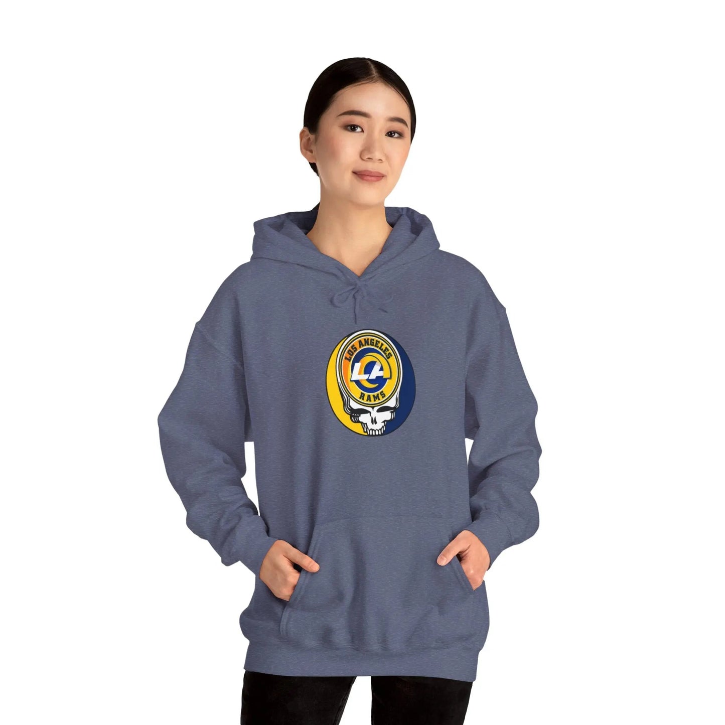 Los Angeles Rams Grateful Dead Hooded Sweatshirt The Gridiron Collection