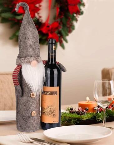 Faceless Doll Christmas Decoration Articles Bottle Cover