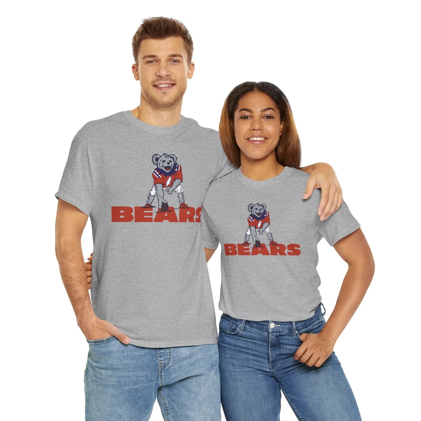 Chicago Bears Dancing Bear Grateful Dead T-Shirt The Gridiron Collection