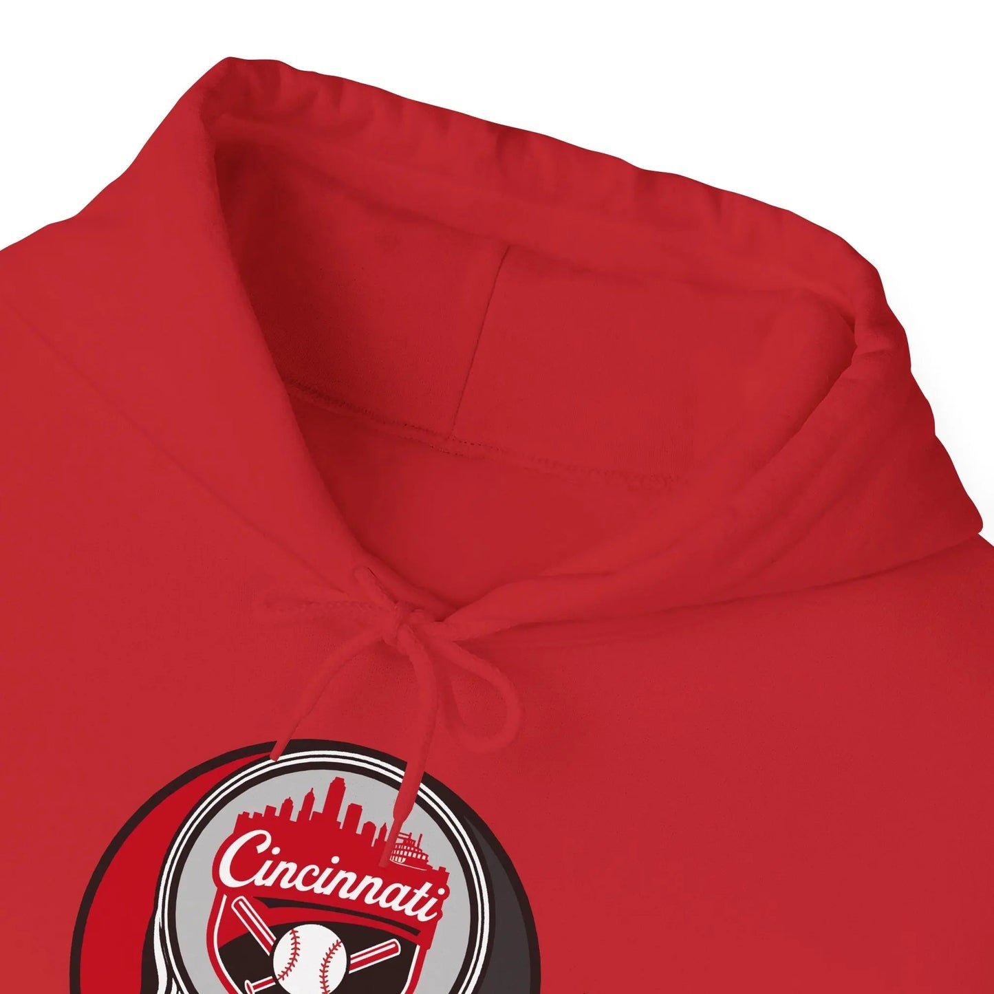 Grateful Dead Unisex Heavy Blend Hoodie Steal Your Face Artwork The Ballpark Collection Cincinnati Baseball Edition