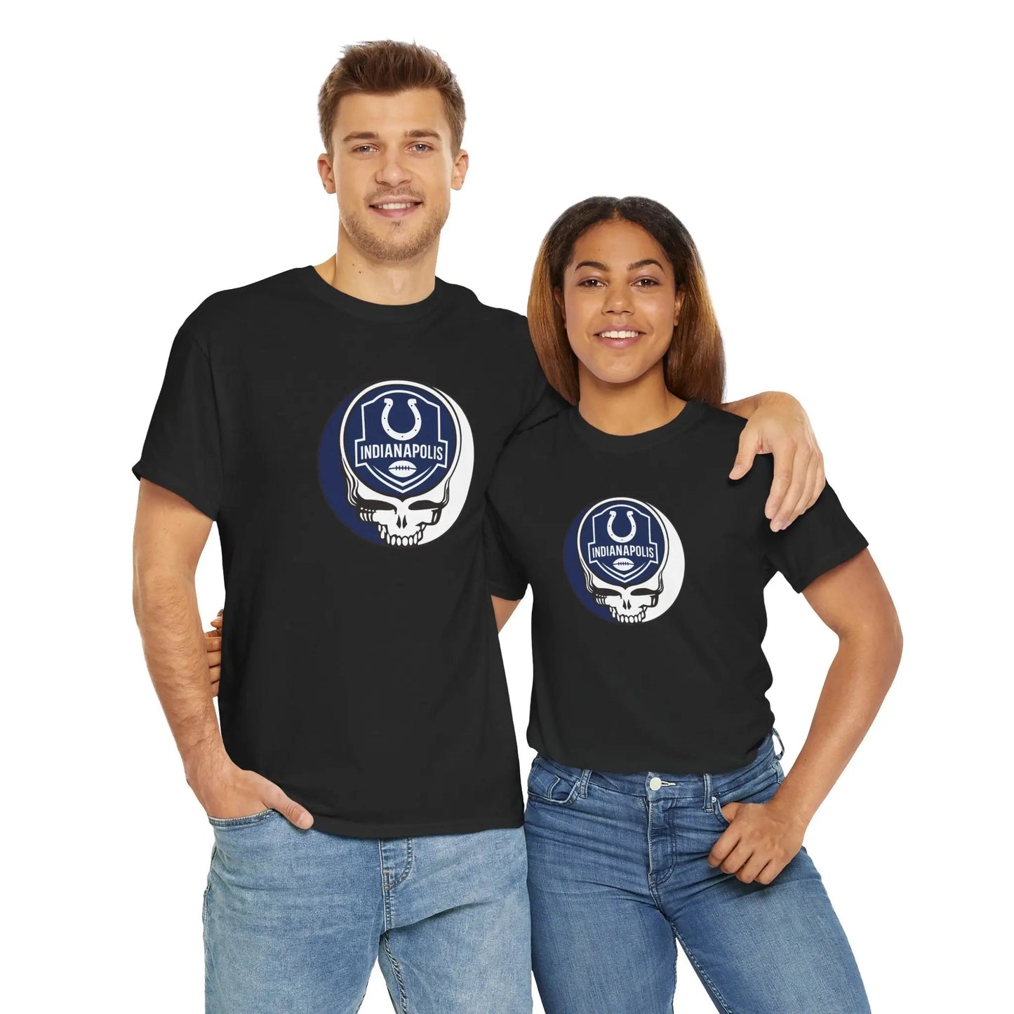 Indianapolis Colts Stealie Football T-Shirt Grateful Dead NFL