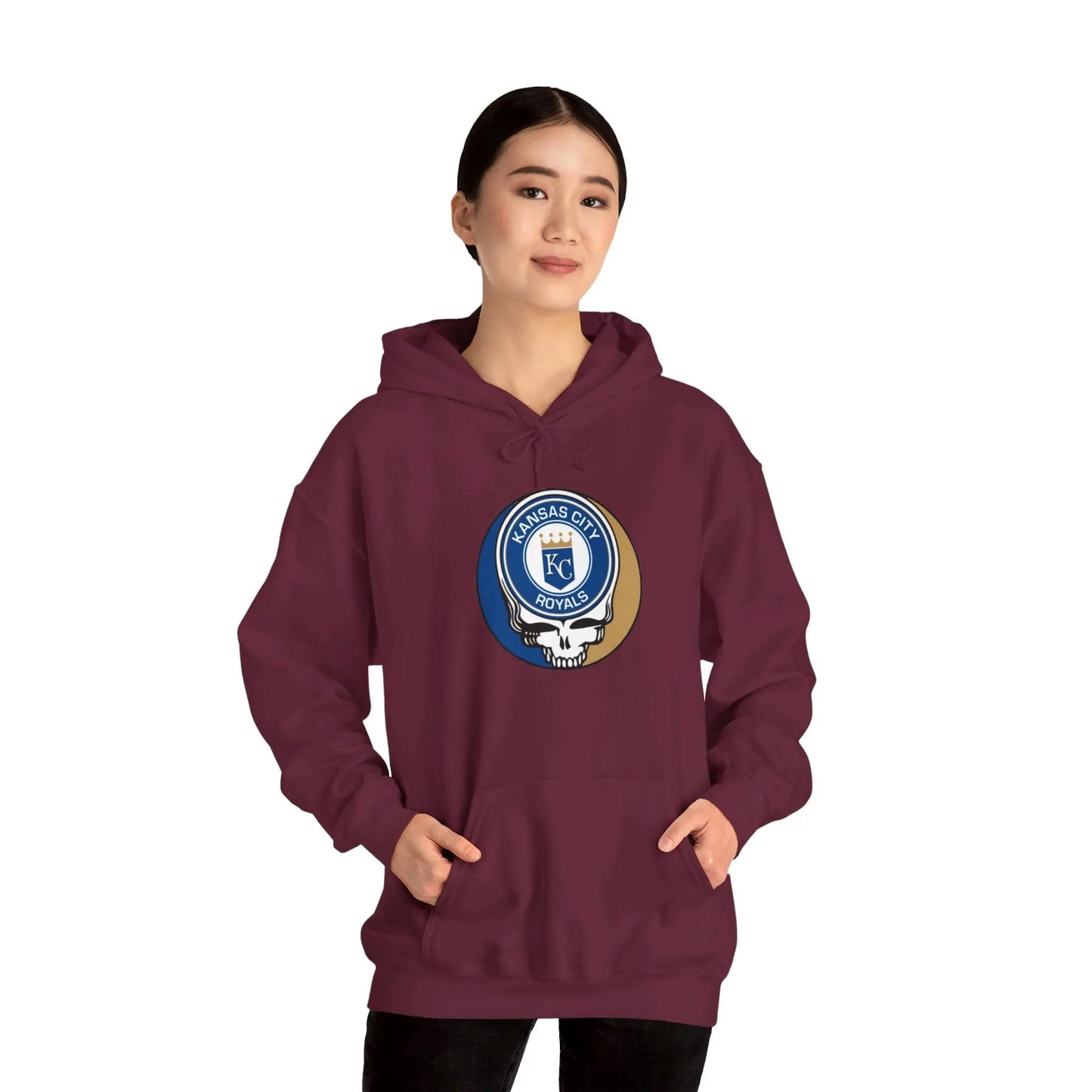 Kansas City Baseball Edition Heavy Blend Hoodie Unisex The Ballpark Collection Grateful Dead