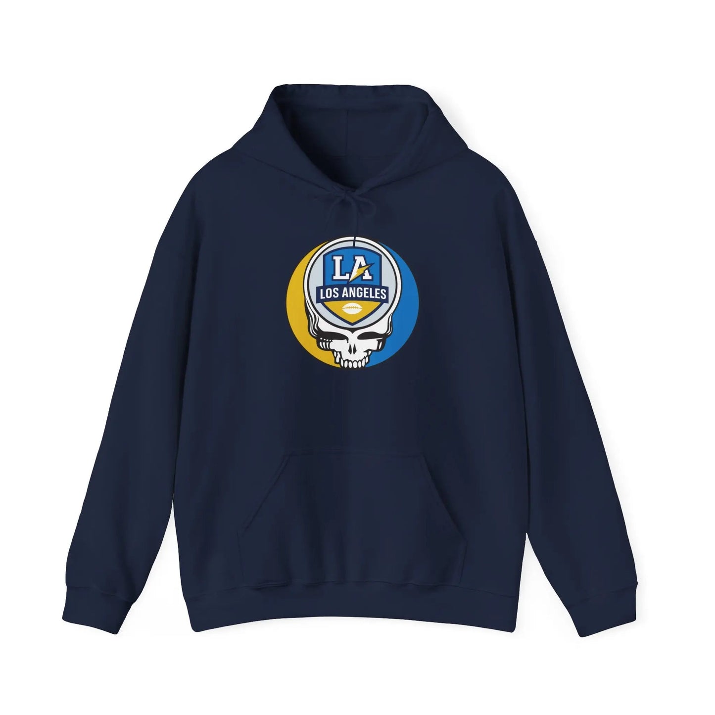 Los Angeles Chargers Stealie Grateful Dead Hooded Sweatshirt NFL The Gridiron Collection