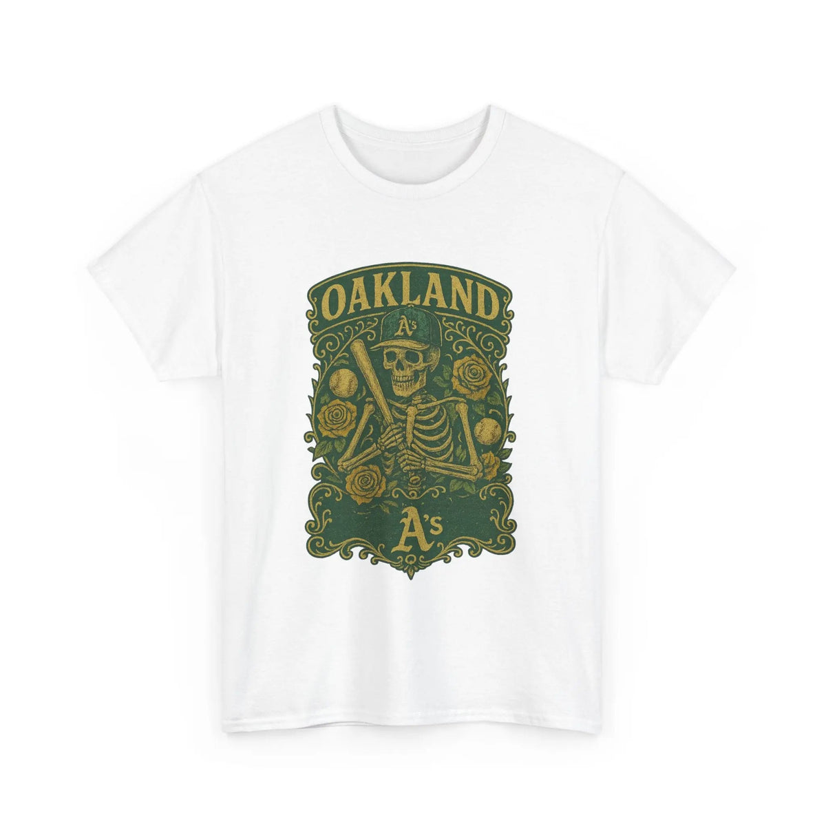 Oakland Baseball Edition Retro Poster Art T-shirt The Ballpark Collection