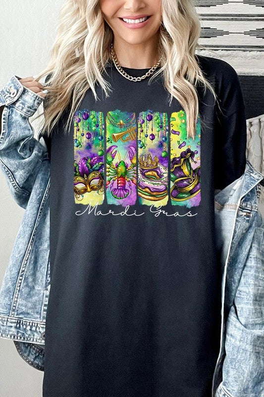 Mardi Gras Graphic Plus Heavy Cotton Tee