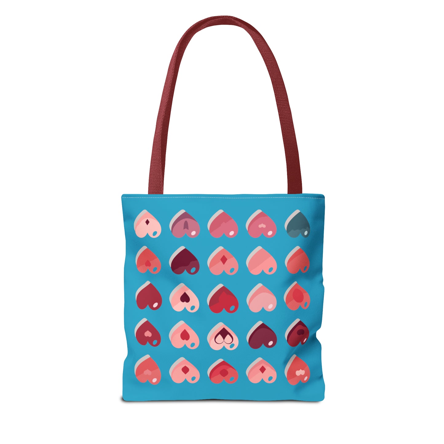 Valentine's Turquoise Tote Bag (AOP)