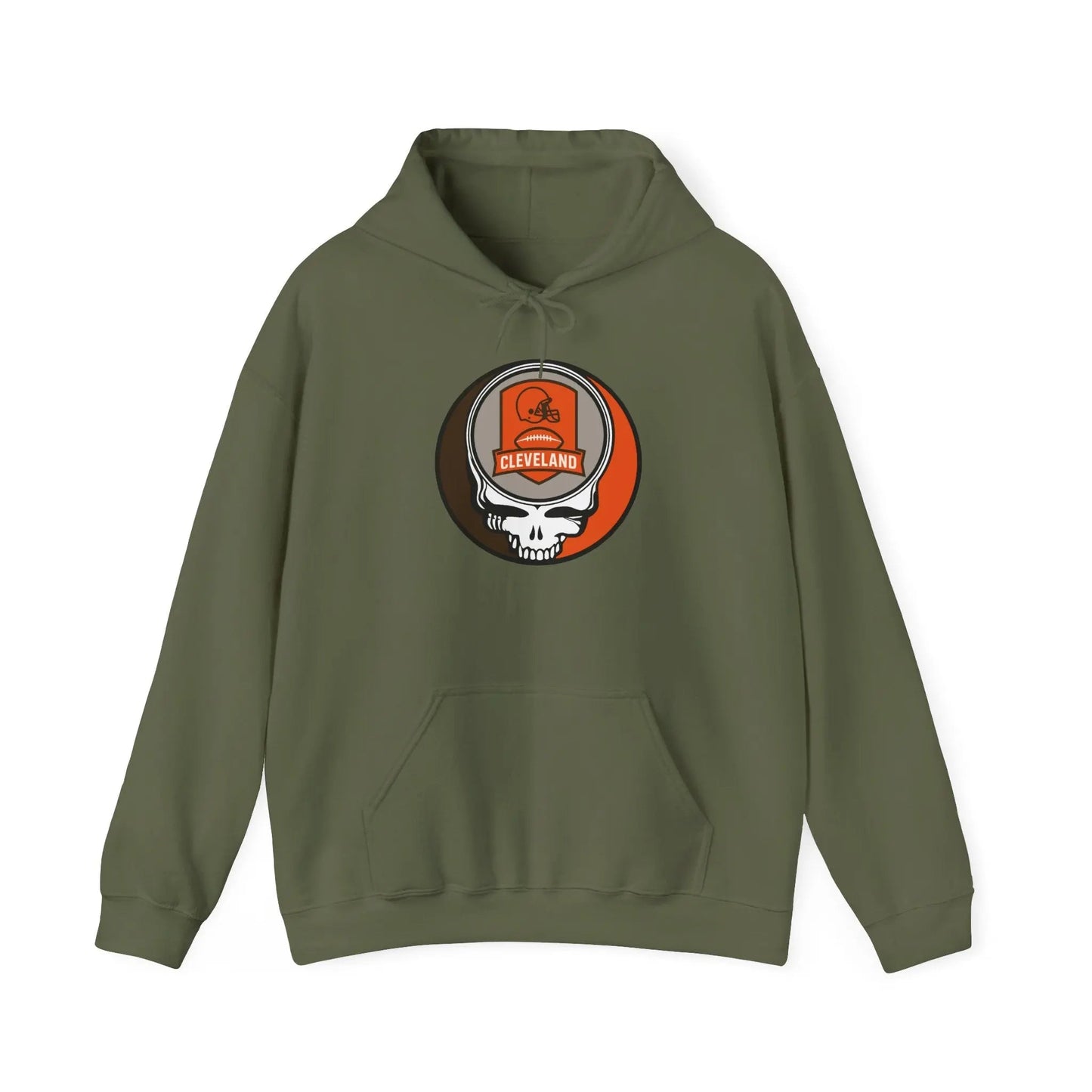 Cleveland Browns Stealie Hooded Sweatshirt Grateful Dead The Gridiron Collection