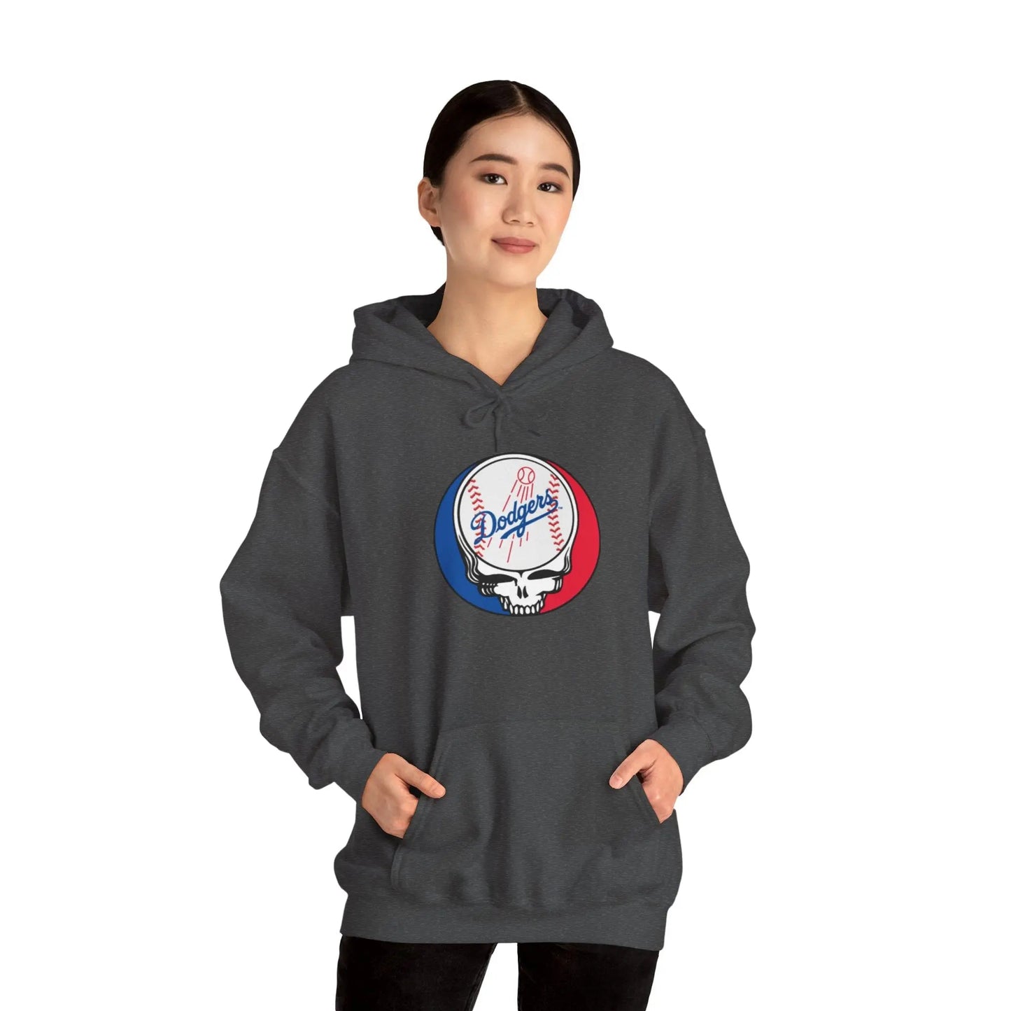 Los Angeles Dodgers Grateful Dead Unisex Heavy Blend Hoodie The Ballpark Collection