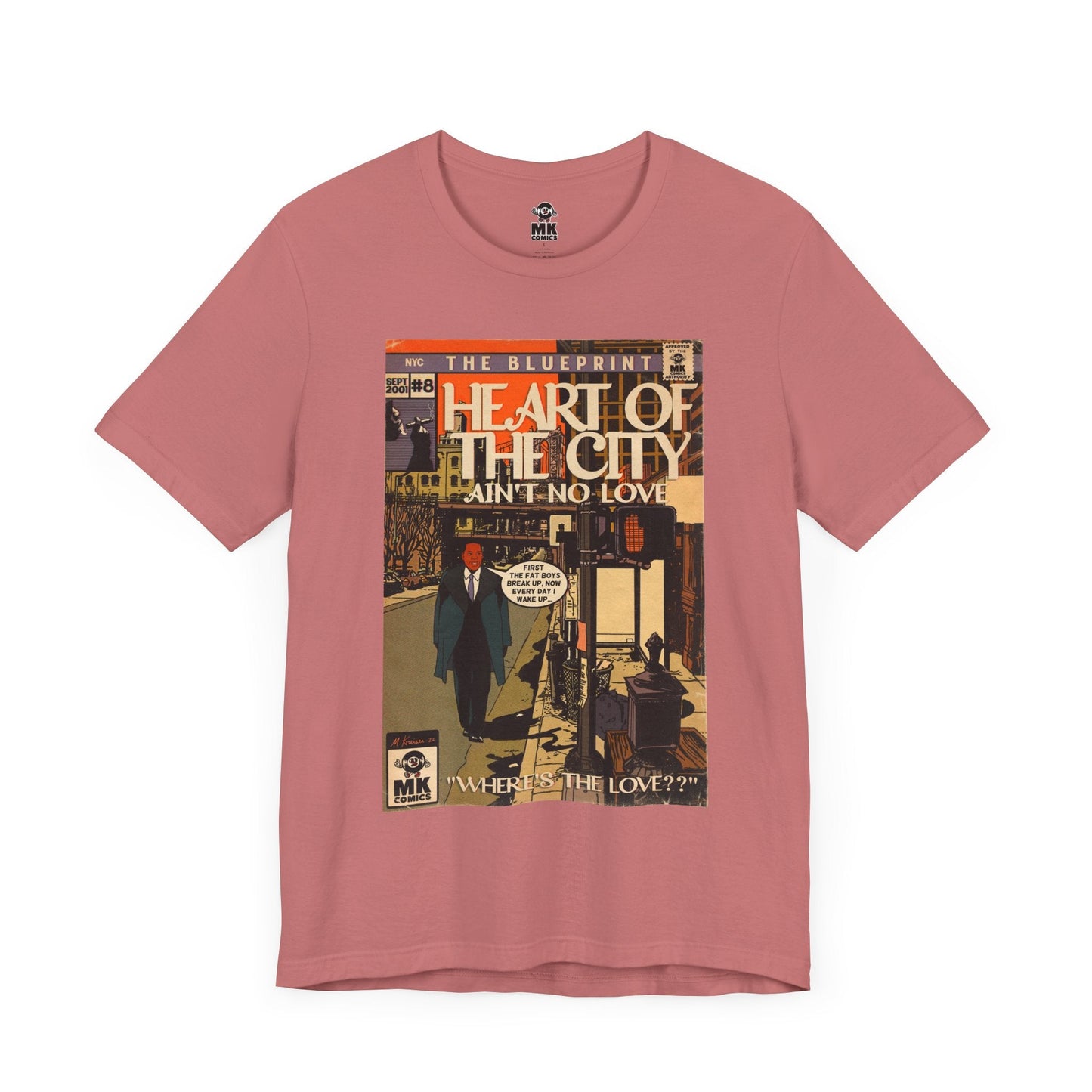 Unisex Jersey Short Sleeve Tee Soft Cotton Heart of the City