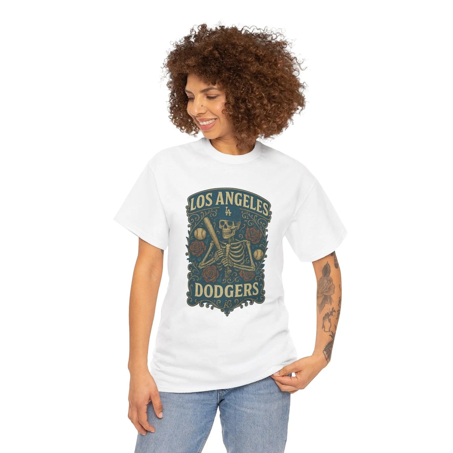 Los Angeles Baseball Edition Retro Poster Art T-shirt The Ballpark Collection