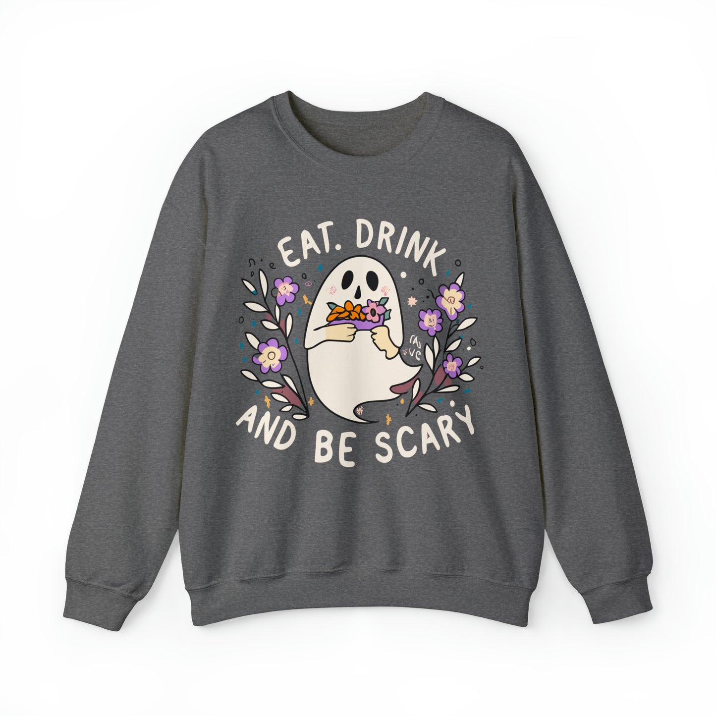 Halloween Eat, Drink and Be Scary Spooky Sweatshirt, Spooky Season Halloween Sweatshirt, Winter Sweatshirt, Spooky Sweatshirt, Halloween Gifts