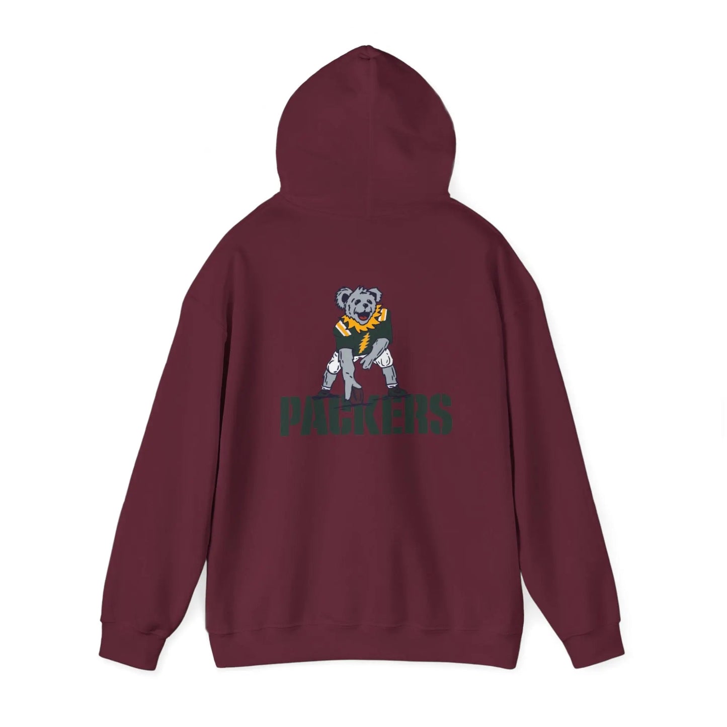 Green Bay Packers Dancing Bear Unisex Hoodie Two-Sided The Gridiron Collection