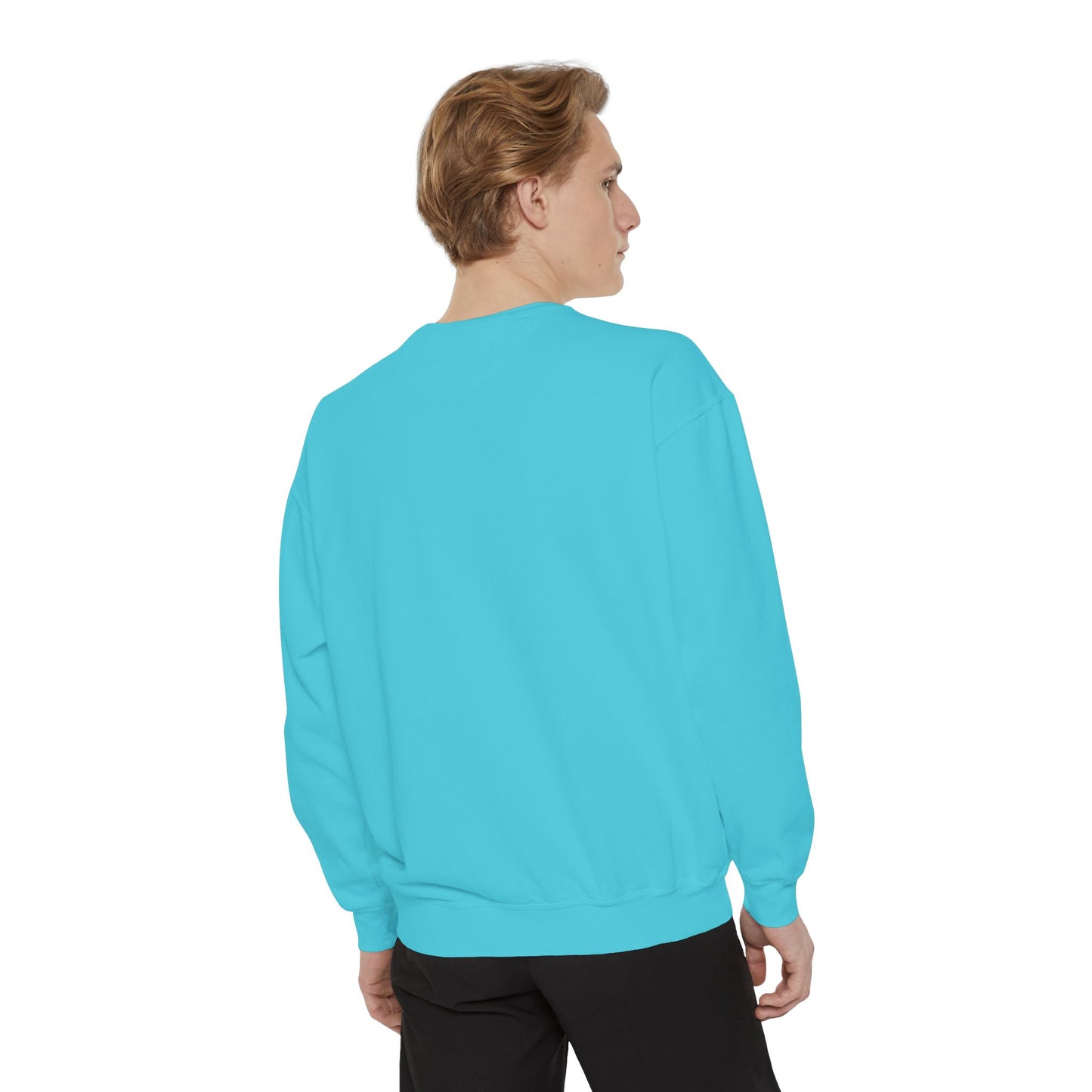 Unisex Garment-Dyed Sweatshirt - Chill Vibes with STRAWBERIFY Text