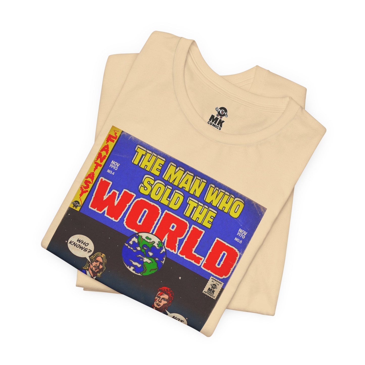 Bowie & Cobain The Man Who Sold the World Jersey Short Sleeve Tee Unisex