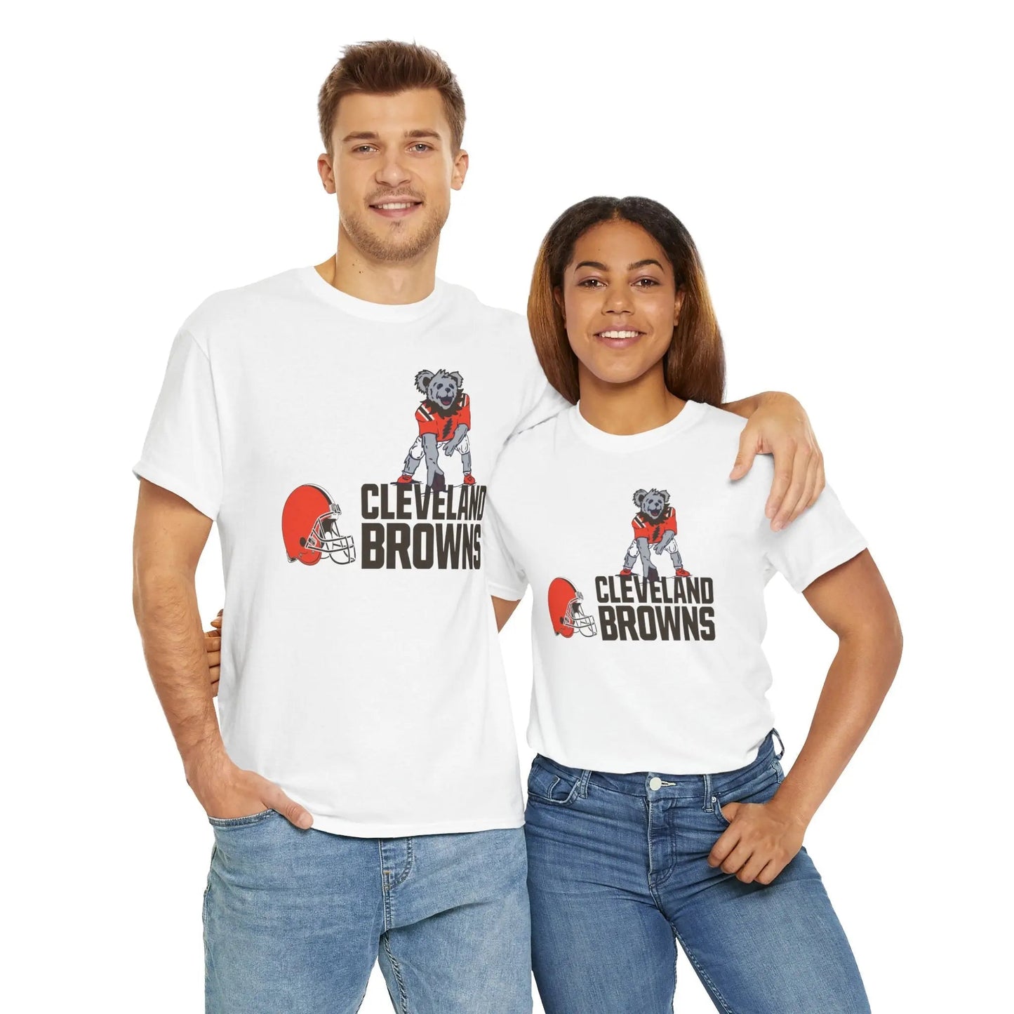 Cleveland Browns Dancing Bear Grateful Dead T-Shirt NFL