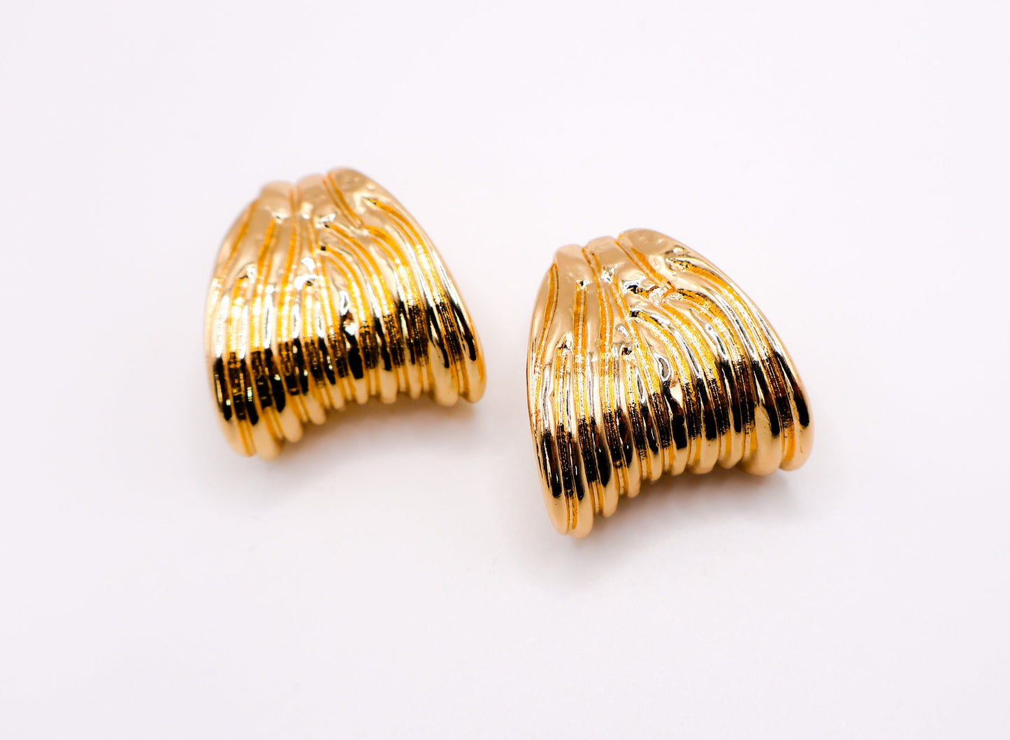 Golden Halo Luxury Gold Statement Earrings Le Reussi