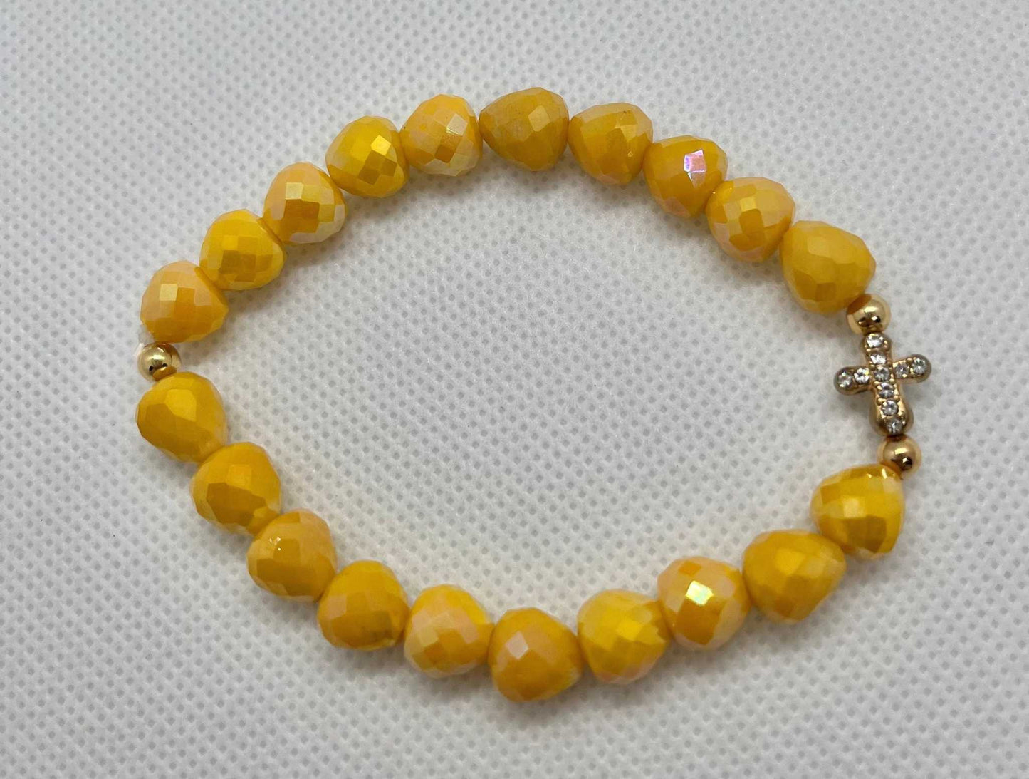 Faith-Inspired Cross Bead Bracelet Collection Jewelry
