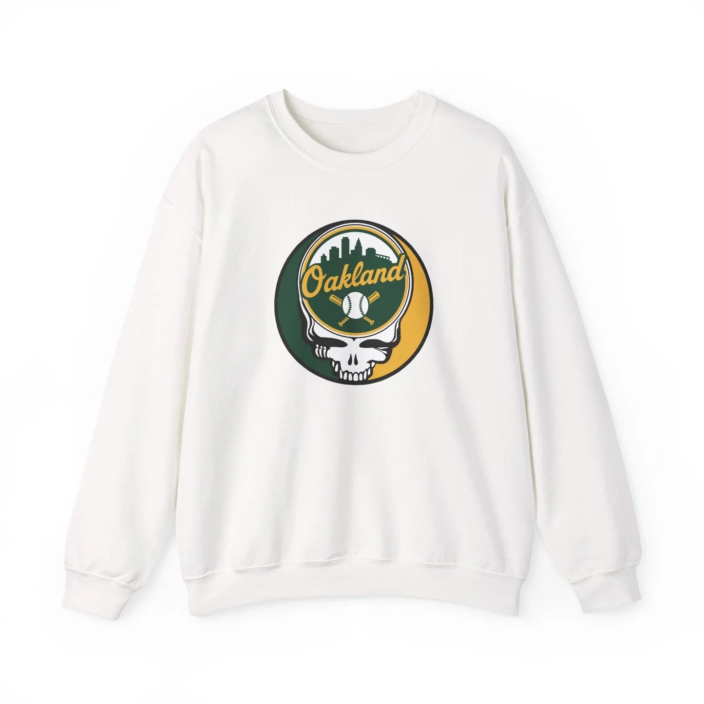 Grateful Dead Stealie Oakland Baseball Edition Crewneck Sweatshirt MLB