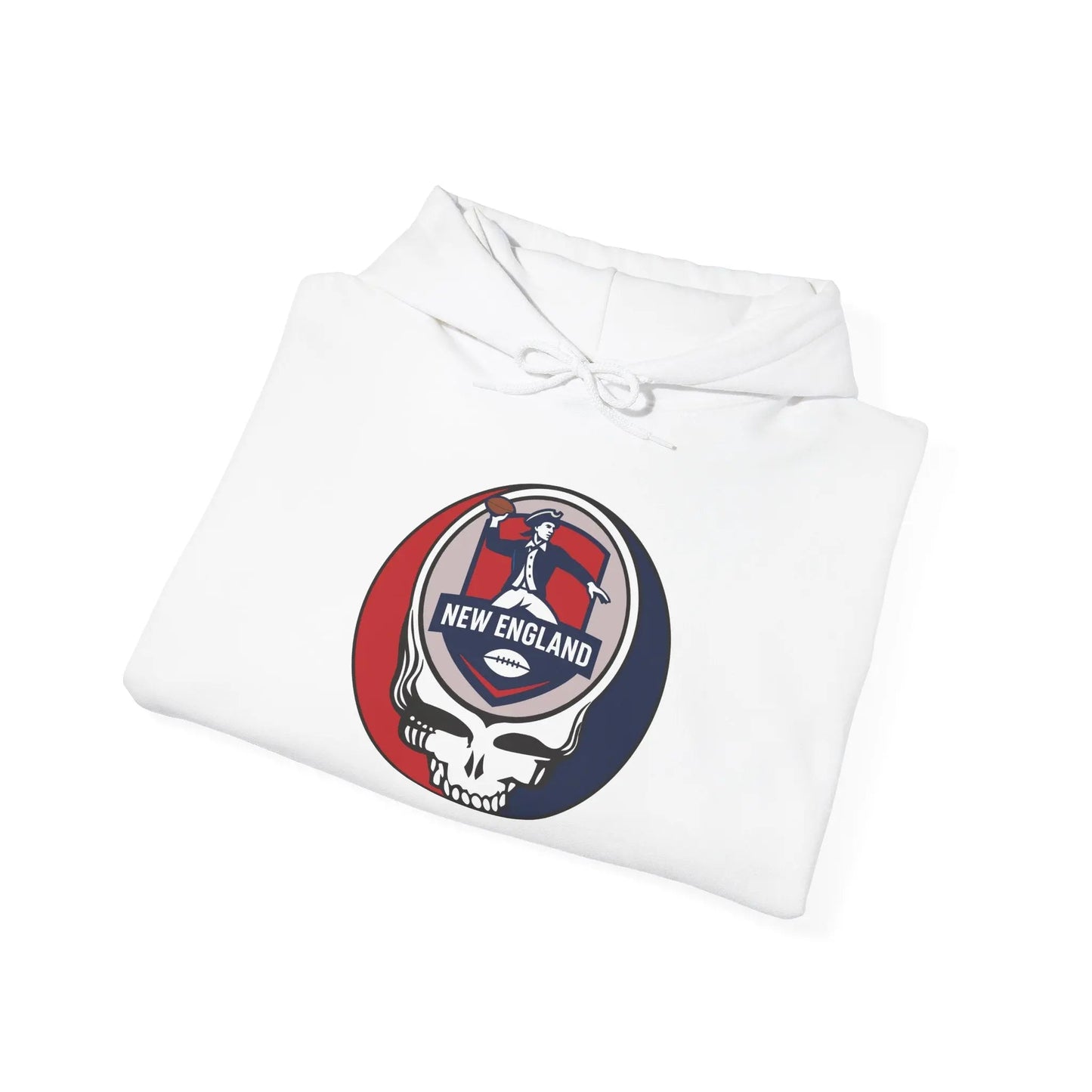 New England Patriots Grateful Dead Hooded Sweatshirt NFL The Gridiron Collection