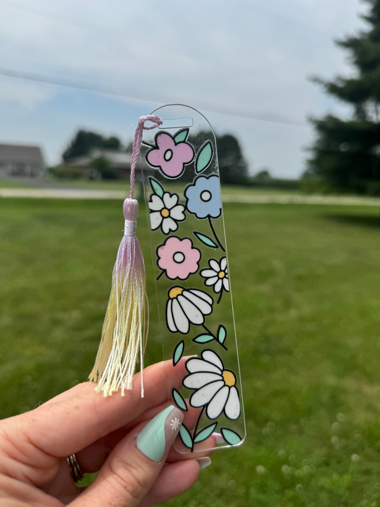 Acrylic Vibrant Bookmark Durable Bookmark Sawdust and Cedar