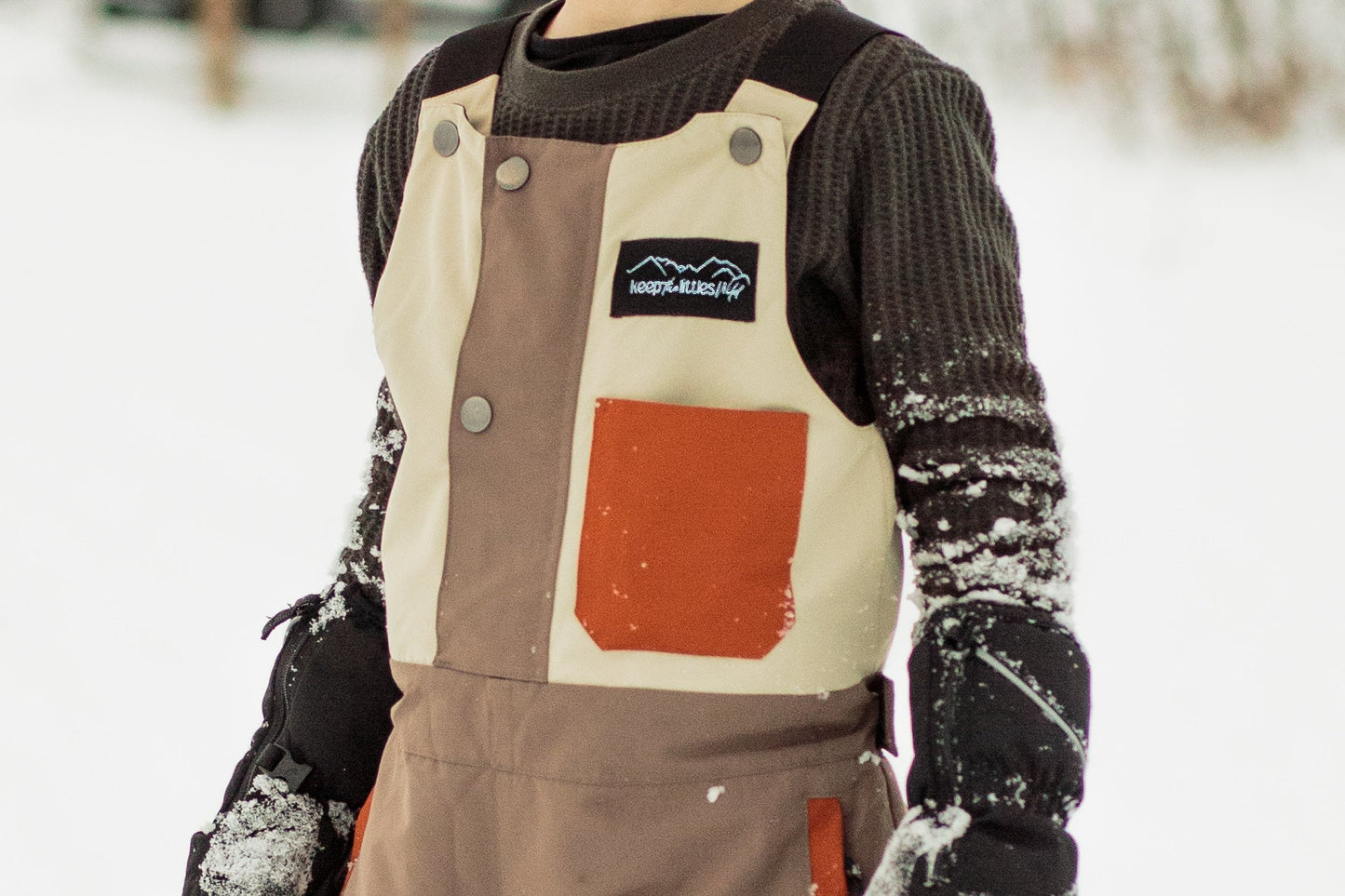 Waterproof Adjustable Snow Bib for Youth and Toddler