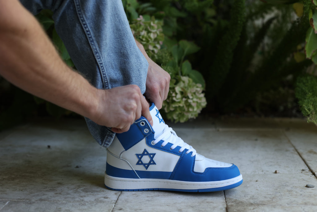 Air Maccabees Blue High Top Shoes