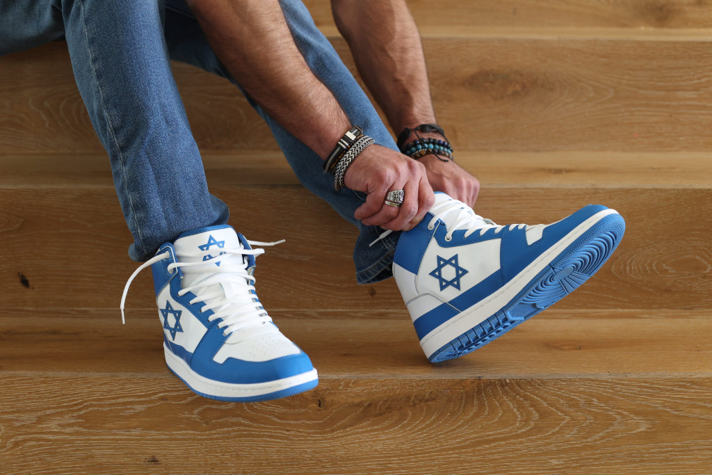 Air Maccabees Blue High Top Shoes