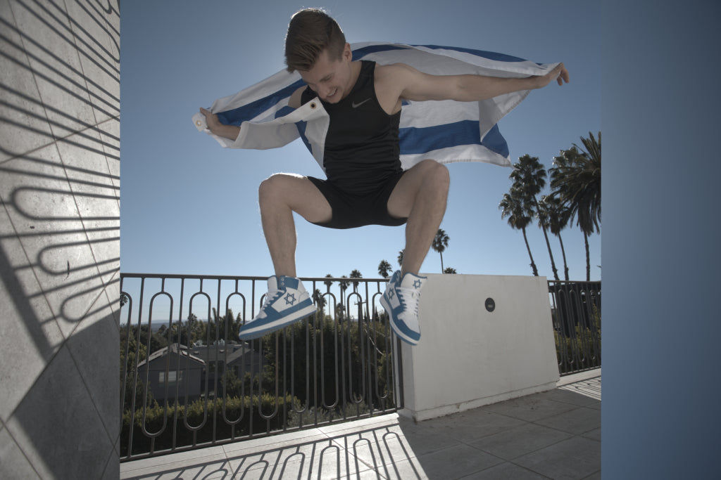 Air Maccabees Blue High Top Shoes