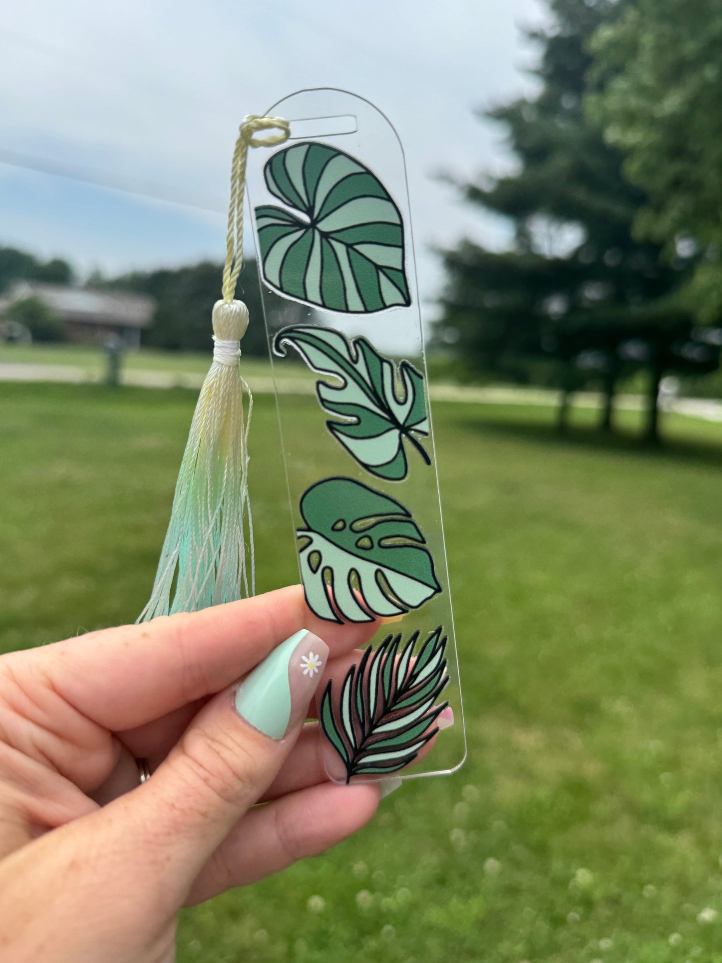 Acrylic Vibrant Bookmark Durable Bookmark Sawdust and Cedar
