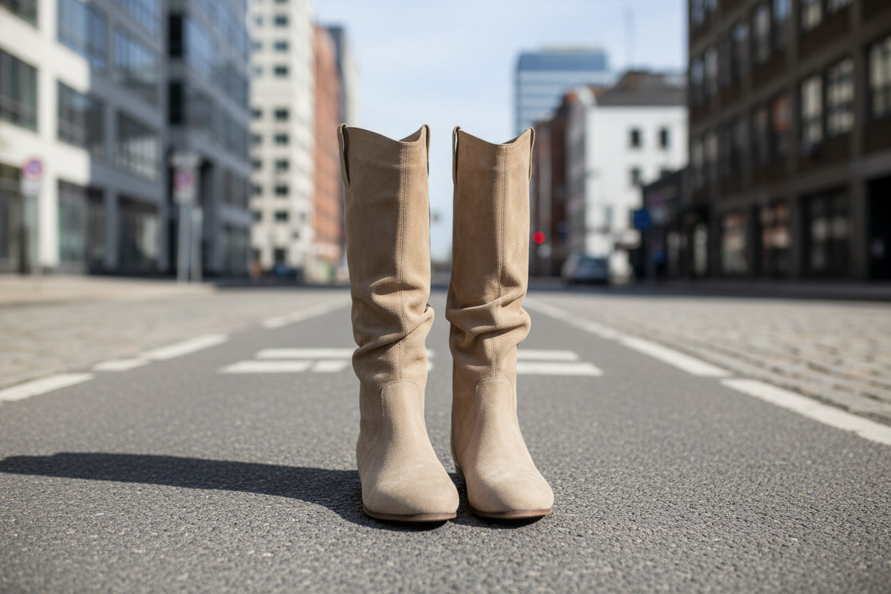 Creeper Knight Flat Heel Cowboy Boots for Women